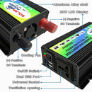 Tang I Generation 12V to 110V 3000W Intelligent Car Power Inverter with Dual USB(Black)