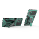 For Xiaomi Redmi K40 Gaming War Chariot Series Armor All-inclusive Shockproof PC + TPU Protective Case with Invisible Holder(Green)