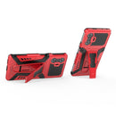 For Xiaomi Redmi K40 Gaming War Chariot Series Armor All-inclusive Shockproof PC + TPU Protective Case with Invisible Holder(Red)