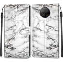 For Xiaomi Redmi Note 9 5G/ 9T Voltage Coloured Drawing Magnetic Clasp Horizontal Flip PU Leather Case with Holder & Card Slots(C01 White Marble)