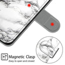 For Xiaomi Redmi Note 9/Redmi 10X 4G Voltage Coloured Drawing Magnetic Clasp Horizontal Flip PU Leather Case with Holder & Card Slots(C01 White Marble)