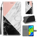 For Xiaomi Redmi Note 9/Redmi 10X 4G Voltage Coloured Drawing Magnetic Clasp Horizontal Flip PU Leather Case with Holder & Card Slots(C07 Pink White Black)