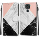 For Xiaomi Redmi Note 9/Redmi 10X 4G Voltage Coloured Drawing Magnetic Clasp Horizontal Flip PU Leather Case with Holder & Card Slots(C07 Pink White Black)