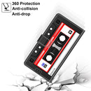 For Xiaomi Redmi Note 9/Redmi 10X 4G Voltage Coloured Drawing Magnetic Clasp Horizontal Flip PU Leather Case with Holder & Card Slots(C10 Black Red Tape)
