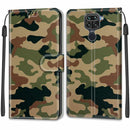 For Xiaomi Redmi Note 9/Redmi 10X 4G Voltage Coloured Drawing Magnetic Clasp Horizontal Flip PU Leather Case with Holder & Card Slots(C12 Green Yellow Camouflage)