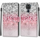 For Xiaomi Redmi Note 9/Redmi 10X 4G Voltage Coloured Drawing Magnetic Clasp Horizontal Flip PU Leather Case with Holder & Card Slots(C13 Silver Pink Glitter)