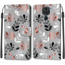 For Xiaomi Redmi Note 9/Redmi 10X 4G Voltage Coloured Drawing Magnetic Clasp Horizontal Flip PU Leather Case with Holder & Card Slots(C19 Material Flower)