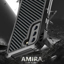 For Samsung Galaxy S21 FE R-JUST AMIRA Shockproof Dustproof Waterproof Metal Protective Case(Black)