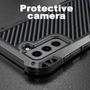 For Samsung Galaxy S21 FE R-JUST AMIRA Shockproof Dustproof Waterproof Metal Protective Case(Black)