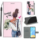 For OPPO A15 / A15s Voltage Coloured Drawing Magnetic Clasp Horizontal Flip PU Leather Case with Holder & Card Slots(C09 Hug Flower)