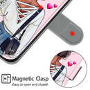 For OPPO A15 / A15s Voltage Coloured Drawing Magnetic Clasp Horizontal Flip PU Leather Case with Holder & Card Slots(C09 Hug Flower)