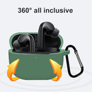 For Xiaomi FlipBuds Pro Full Coverage Liquid Silicone Protective Case(Dark Green)
