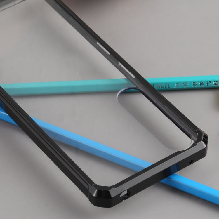 For Sony Xperia 1 III Shockproof Scratchproof TPU + Acrylic Protective Case(Black)