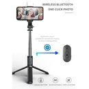 Q02S Fill Light Bluetooth Selfie Stick Tripod Mobile Phone Holder(White)