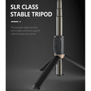 Q03S Fill Light Bluetooth Selfie Stick Tripod Mobile Phone Holder(Black)