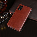 For Wiko Power U10 idewei Crazy Horse Texture Horizontal Flip Leather Case with Holder & Card Slots & Wallet(Dark Blue)