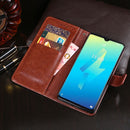 For Wiko Power U10 idewei Crazy Horse Texture Horizontal Flip Leather Case with Holder & Card Slots & Wallet(Yellow)