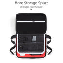 Portable Single Shoulder Storage Travel Carrying Cover Case Box with Baffle Separator for FIMI X8 mini(Black + Red Liner)
