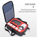 Shockproof Waterproof Single Shoulder Storage Bag Travel Carrying Cover Case Box for FIMI X8 mini(Black + Red Liner)
