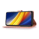 For Xiaomi POCO X3 NFC / X3 Pro / X3 Skin Feel Embossed Sunflower Horizontal Flip Leather Case with Holder & Card Slots & Wallet & Lanyard(Rose Gold)