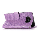 For Xiaomi POCO X3 NFC / X3 Pro / X3 Skin Feel Embossed Sunflower Horizontal Flip Leather Case with Holder & Card Slots & Wallet & Lanyard(Purple)