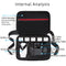 Single Shoulder Storage Bag Shockproof Waterproof Travel Carrying Cover Hard Case for FIMI X8 Mini(Black + Red Liner)