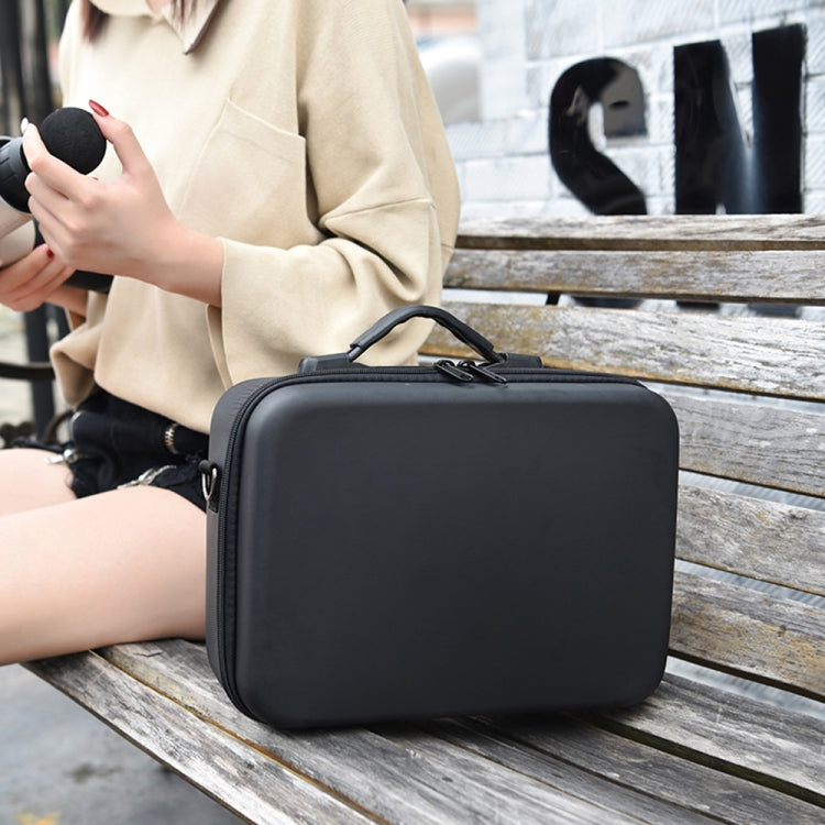 Single Shoulder Storage Bag Shockproof Waterproof Travel Carrying Cover Hard Case for FIMI X8 Mini(Black + Red Liner)