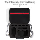 Grey Canvas Single Shoulder Storage Bag Shockproof Waterproof Travel Carrying Cover Hard Case for FIMI X8 Mini(Black + Black Liner)