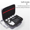 Grey Canvas Single Shoulder Storage Bag Shockproof Waterproof Travel Carrying Cover Hard Case for FIMI X8 Mini(Black + Black Liner)