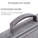 Grey Canvas Single Shoulder Storage Bag Shockproof Waterproof Travel Carrying Cover Hard Case for FIMI X8 Mini(Black + Black Liner)
