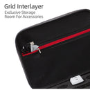 Grey Canvas Single Shoulder Storage Bag Shockproof Waterproof Travel Carrying Cover Hard Case for FIMI X8 Mini(Black + Black Liner)