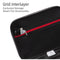 Grey Canvas Single Shoulder Storage Bag Shockproof Waterproof Travel Carrying Cover Hard Case for FIMI X8 Mini(Black + Red Liner)