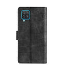 For Samsung Galaxy A12 Skin Feel Crocodile Texture Magnetic Clasp Horizontal Flip PU Leather Case with Holder & Card Slots & Wallet(Black)