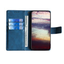 For Samsung Galaxy A12 Skin Feel Crocodile Texture Magnetic Clasp Horizontal Flip PU Leather Case with Holder & Card Slots & Wallet(Blue)