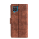 For Samsung Galaxy A12 Skin Feel Crocodile Texture Magnetic Clasp Horizontal Flip PU Leather Case with Holder & Card Slots & Wallet(Brown)