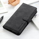 KHAZNEH Retro Texture PU + TPU Horizontal Flip Leather Case with Holder & Card Slots & Wallet For Nokia C10 / C20(Black)