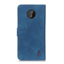 KHAZNEH Retro Texture PU + TPU Horizontal Flip Leather Case with Holder & Card Slots & Wallet For Nokia C10 / C20(Blue)