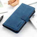KHAZNEH Retro Texture PU + TPU Horizontal Flip Leather Case with Holder & Card Slots & Wallet For Nokia C10 / C20(Blue)