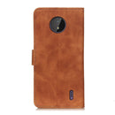 KHAZNEH Retro Texture PU + TPU Horizontal Flip Leather Case with Holder & Card Slots & Wallet For Nokia C10 / C20(Brown)