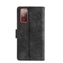 For Samsung Galaxy S20 FE Skin Feel Crocodile Texture Magnetic Clasp Horizontal Flip PU Leather Case with Holder & Card Slots & Wallet(Black)