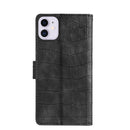 Skin Feel Crocodile Texture Magnetic Clasp Horizontal Flip PU Leather Case with Holder & Card Slots & Wallet For iPhone 11(Black)