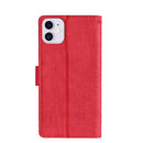 Skin Feel Crocodile Texture Magnetic Clasp Horizontal Flip PU Leather Case with Holder & Card Slots & Wallet For iPhone 11(Red)