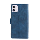 Skin Feel Crocodile Texture Magnetic Clasp Horizontal Flip PU Leather Case with Holder & Card Slots & Wallet For iPhone 11(Blue)
