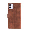 Skin Feel Crocodile Texture Magnetic Clasp Horizontal Flip PU Leather Case with Holder & Card Slots & Wallet For iPhone 11(Brown)