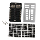 A5632 12-Way Fuse Box Blade Fuse Holder with Terminal + LED Warning Indicator + Screwdriver for Car Marine Boat