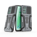 For OnePlus 9 Pro War Chariot Series Armor All-inclusive Shockproof PC + TPU Protective Case with Invisible Holder(Grey)