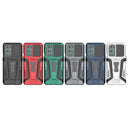 For OnePlus 9 Pro War Chariot Series Armor All-inclusive Shockproof PC + TPU Protective Case with Invisible Holder(Grey)