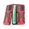 For OnePlus 9 Pro War Chariot Series Armor All-inclusive Shockproof PC + TPU Protective Case with Invisible Holder(Red)