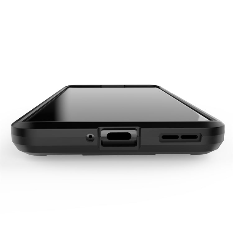 For OnePlus 9 Pro War Chariot Series Armor All-inclusive Shockproof PC + TPU Protective Case with Invisible Holder(White)