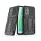 For OnePlus 9 Pro War Chariot Series Armor All-inclusive Shockproof PC + TPU Protective Case with Invisible Holder(Black)